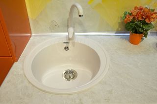 Мойка кухонная GranFest Иней Rondo R-520 иней